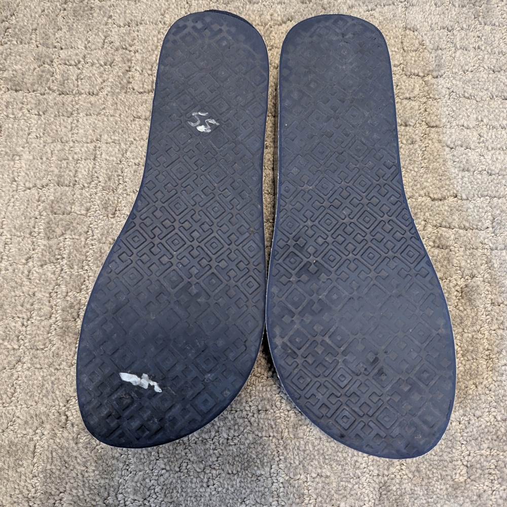 Tory Burch Blue Flip Flops Size 10 - Picture 4 of 5